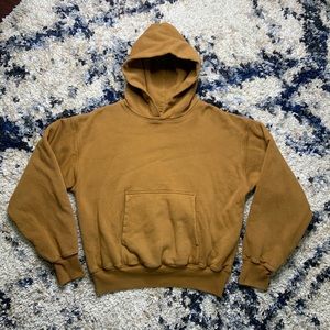 Men’s Medium Yeezy Hooded Pullover Sweatshirt Light Brown